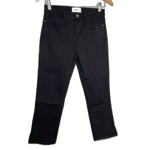 Frame Le Skinny de Jeanne Crop Jeans In Film Noir Size 26 Capris Stretch Denim
